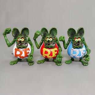 疯狂老鼠 芬克老鼠公仔手办 可动老鼠芬克 模型摆件 袋装