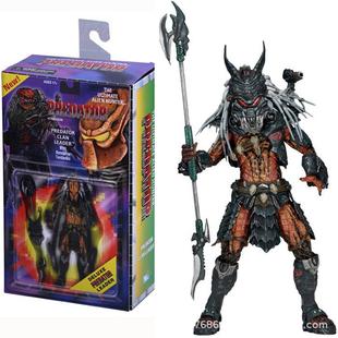 NECA 铁血战士 Predator 氏族长 首领 Kenner致敬版 7寸可动模型