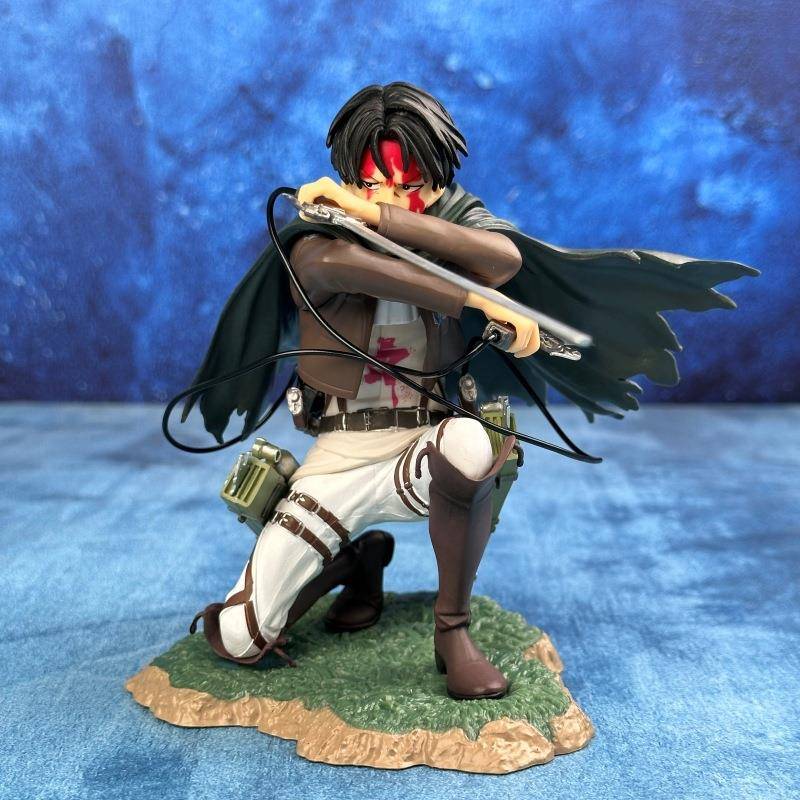寿屋进击的巨人战损兵长 跪姿血战利威尔兵长手办模型摆件
