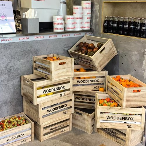 展示木箱复古木框收纳木盒木条箱