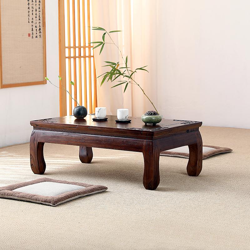 老榆木小茶几榻榻米实木炕几