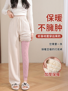 打底裤加绒外穿加厚羊绒保暖裤服装女装冬装东北超厚女款高腰棉裤
