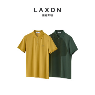 含桑蚕丝 短袖 LA莱克斯顿男装 简约印花上衣 POLO衫 2024春夏新款