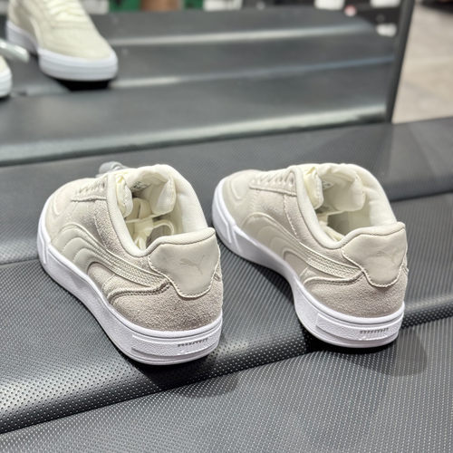 彪马PUMA新款男女情侣复古低帮轻便翻毛皮灰色运动休闲板鞋391939