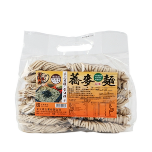 台湾原产 冠运 金元成 关庙荞麦面1200g 全素 手工关庙面拉面