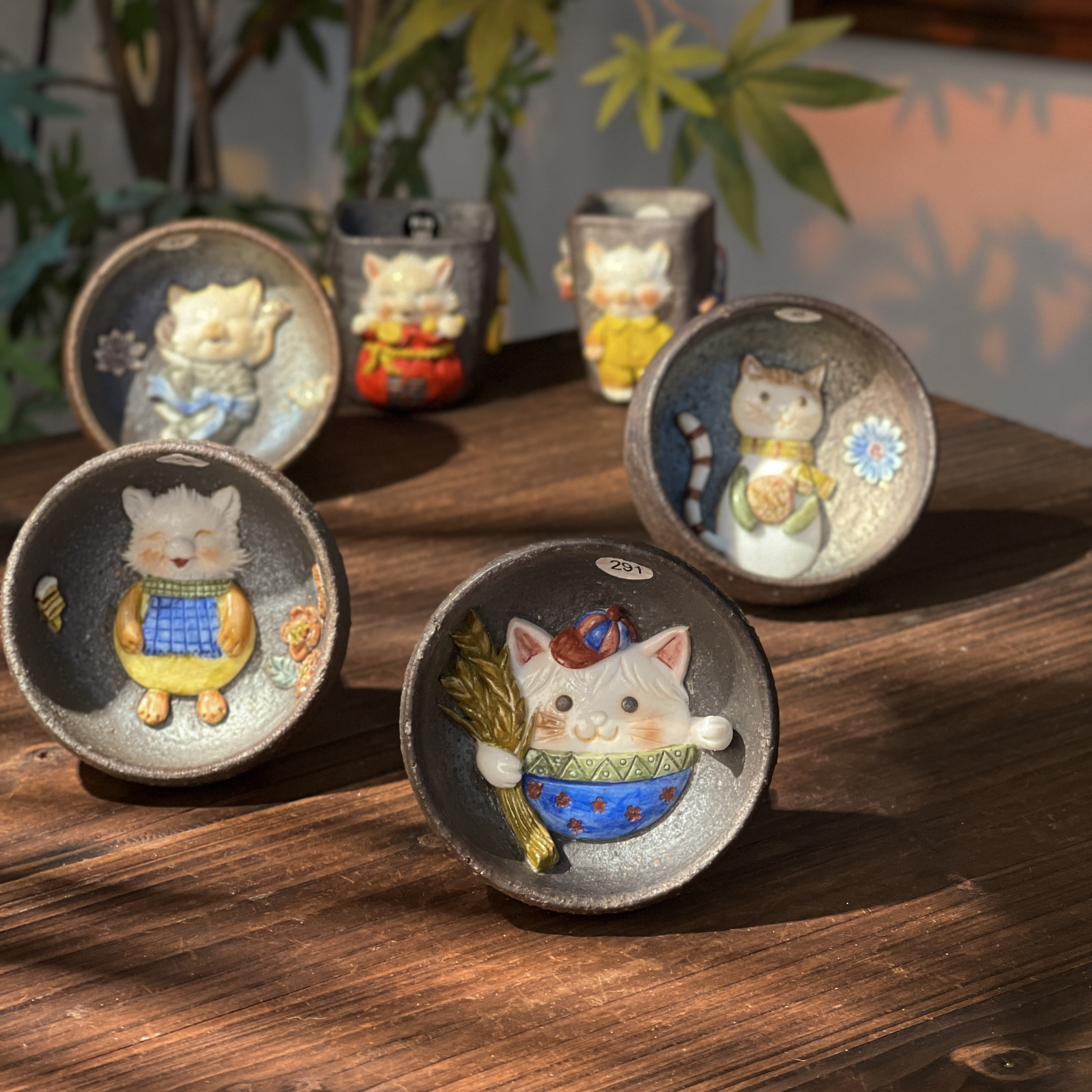 （购主泡本链买1送1）大周老师 120ml小猫咪 四面圆口雕刻四方杯,餐饮具,茶壶,淘宝优惠券,粉丝福利购,淘宝优惠卷