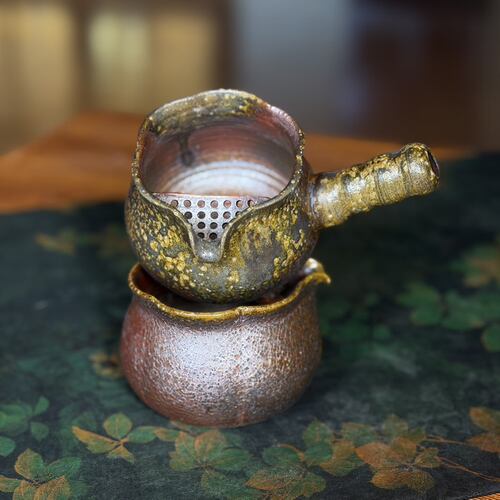多只选~特价230ml侧把公道杯 金砂泥（手把已修缮好）林峰老师
