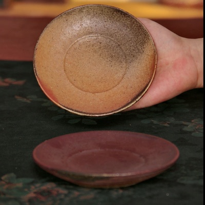 多只选~平碟 口径13高2 林峰老师柴烧 柴烧壶承