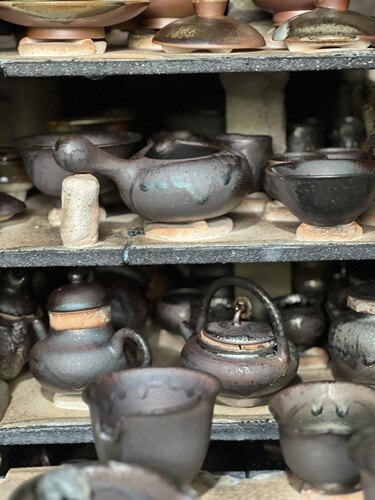 【直播专拍】  林峰老师作品 纯手工不上釉松柴烧自然落灰茶器