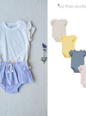 折扣款 现货西班牙My Little Cozmo 婴儿女童有机棉碎花吊带