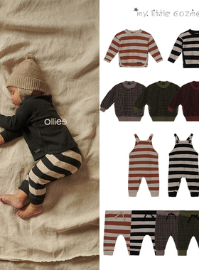 折扣款  现货西班牙My Little Cozmo 婴儿有机棉条纹毛衫上衣