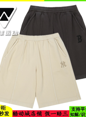 国内现货MLB男女25新款情侣运动复古休闲训练休闲短裤3ASPB2053