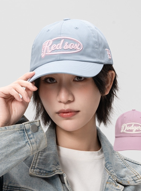 国内现货MLB男女26新款复古字母学院软顶运动棒球鸭舌帽3ACPV036N