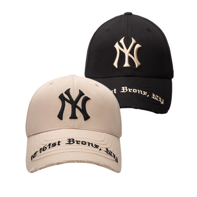 MLB男女情侣款做旧鸭舌帽棒球帽