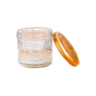 大口直身燕窝瓶酱菜瓶果酱瓶鱼子酱瓶花胶奶冻玻璃瓶金色红色盖子