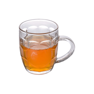 菠萝杯啤酒杯扎啤杯玻璃杯家用无盖小号带把菠萝杯多用途创意水杯