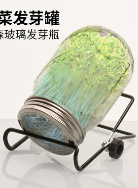 芽菜发芽罐 梅森玻璃发芽瓶 豆芽菜种植播种Sprouting Jar Kits