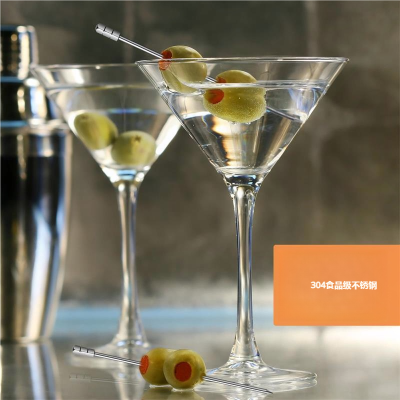 创意不锈钢鸡尾酒针酒签果汁橄榄饮品装饰酒吧调酒工具 鸡尾酒针,餐饮具,鸡尾酒杯,淘宝优惠券,粉丝福利购,淘宝优惠卷