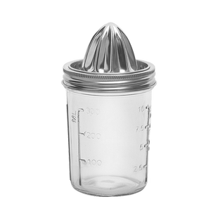 手动梅森杯榨汁器柠檬橙子压汁器不锈钢榨橙器家用水果榨汁杯子