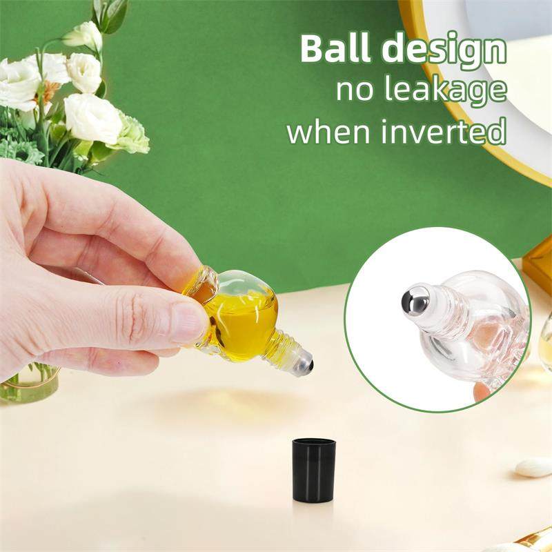 骷髅头迷你8ml精油滚珠瓶精华液分装钢珠走珠瓶头骨玻璃分装空瓶,餐饮具,酒塞,淘宝优惠券,粉丝福利购,淘宝优惠卷