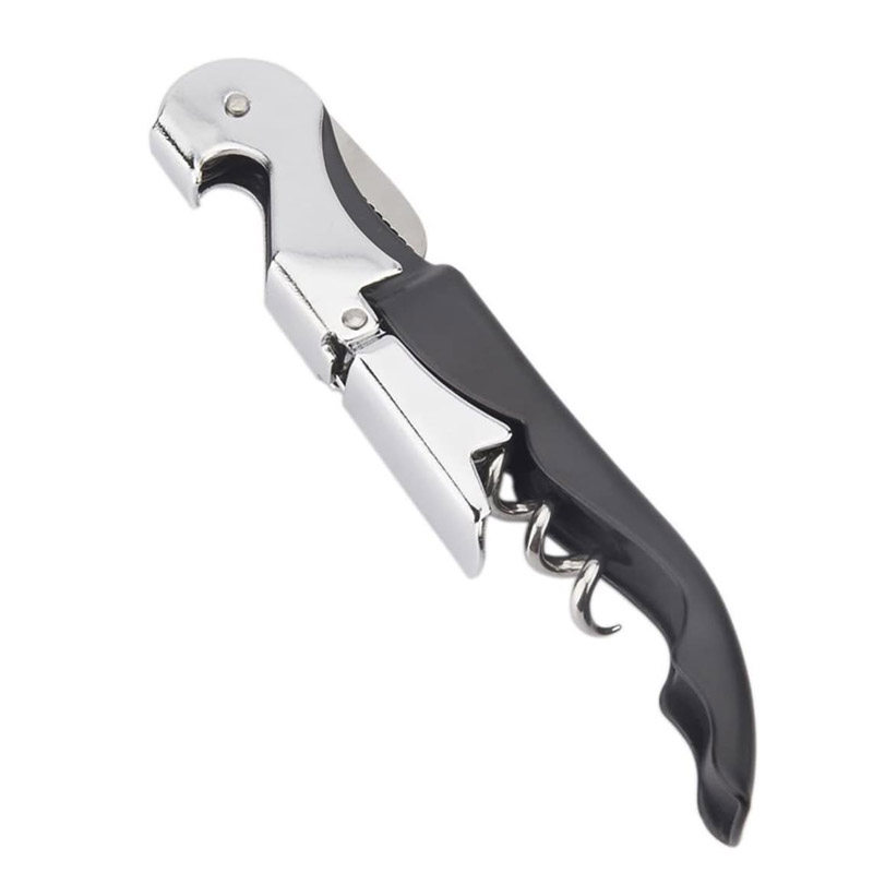 创意海马刀黑色不锈钢红酒葡萄酒开瓶器启瓶器啤酒开瓶器便携