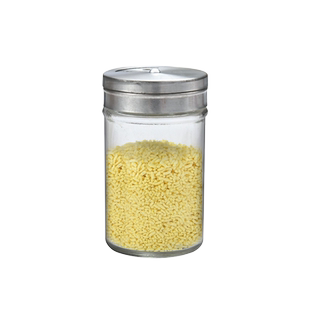 旋转盖调料瓶玻璃散粉罐家用圆形调味盒厨房胡椒粉烧烤味精盐罐子