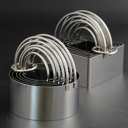 五件套不锈钢饼干模具方形饼干切割器曲奇切饼器多用途烘焙小工具 - 封面