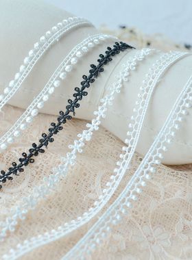 精制丝线水溶花边辅料蕾丝 DIY服装裙边礼服旗袍装饰花边材料