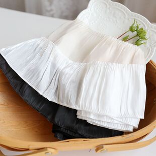 丝滑亮纱布艺加宽复古褶子服装设计衣领裙摆家居床品褶皱花边辅料