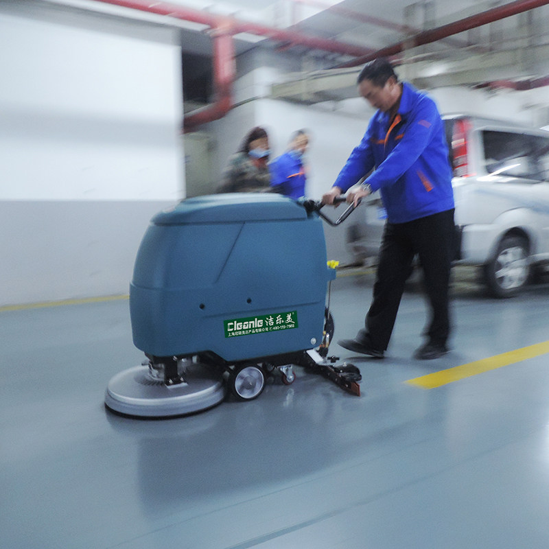 洁乐美商lr-006洗地机推式商用厂车间手水泥地面洗地工车场电动拖