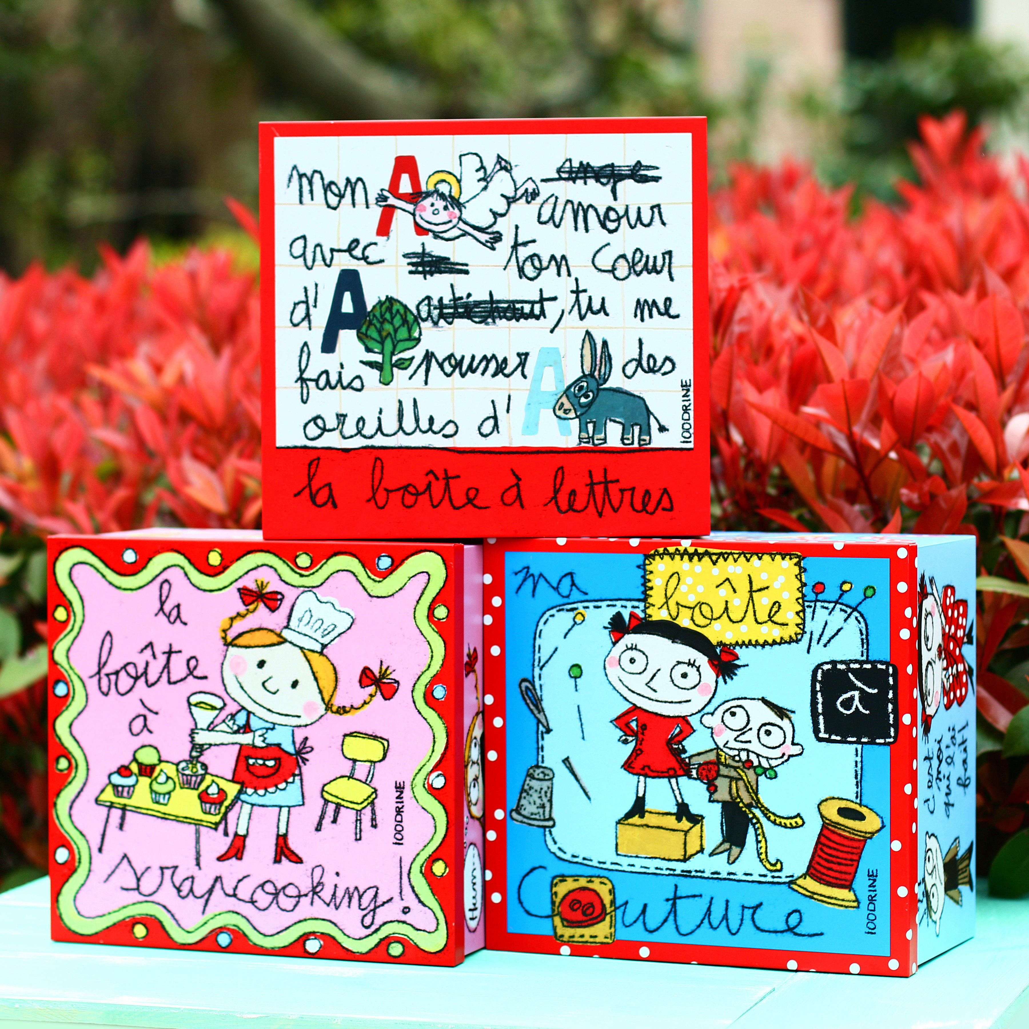 法国童萌大铁盒高颜值桌面收纳盒装饰盒礼品包装盒铁皮盒子赠护角