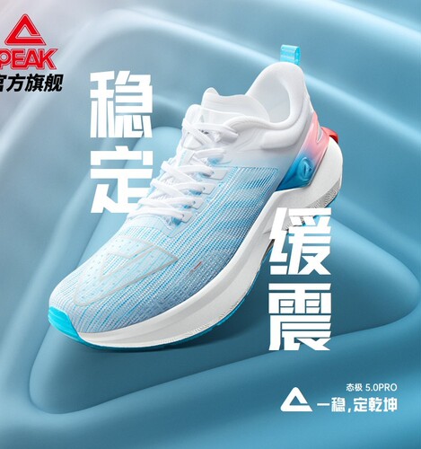 匹克态极5.0PRO跑鞋新款男士竞速减震运动鞋专业网面透气跑步鞋男