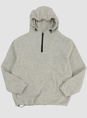 LAST HEIRS “燕麦色”黑科技羊绒加厚速热连帽抓绒卫衣外套 男女