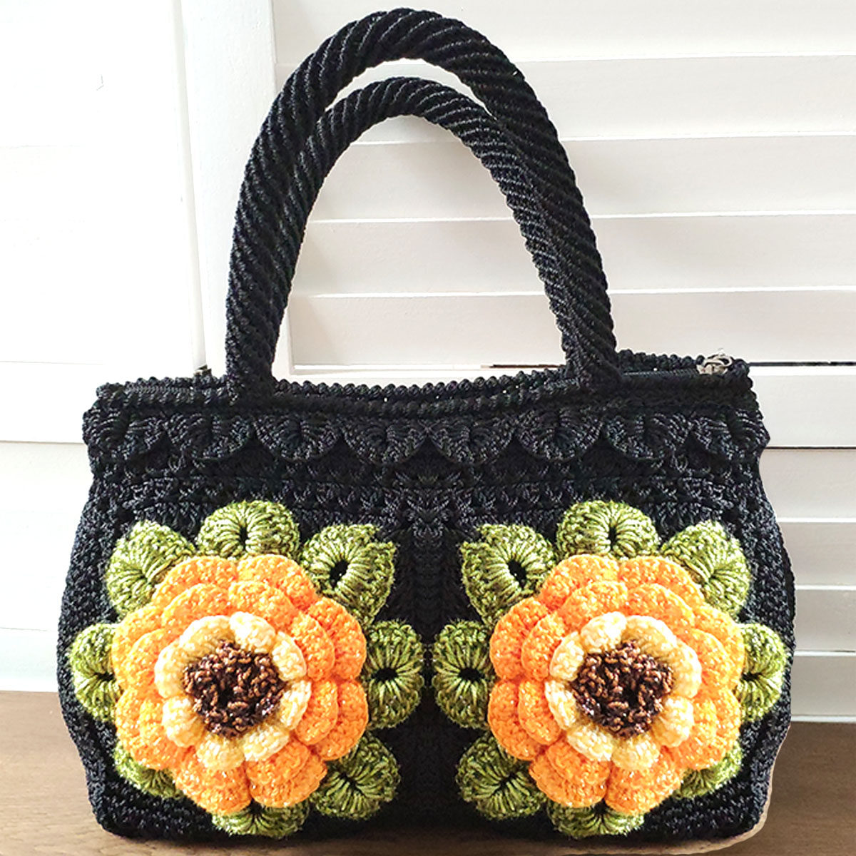 4片拼花包 钩针编织包手工包成品包材料包毛线包钩包教程