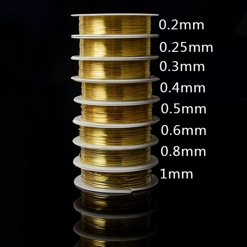 Медные шелковые нитки ручной работы, китайская шпилька, плетеный аксессуар, медный набор материалов с аксессуарами, «сделай сам»
