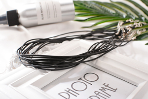 DIY饰品配件 项链配件 皮绳链 项链链子可防水 黑色 10条 42CM