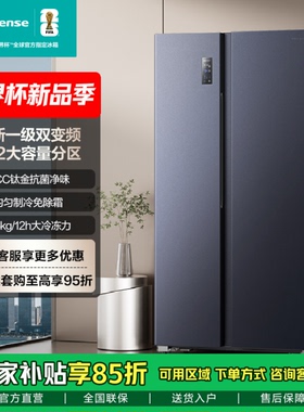 海信611L对开双开门大容量冰箱风冷无霜 HISENSE BCD-611WFK1DPQ