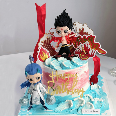 大号哪吒敖丙哪咤三太子烘焙摆件