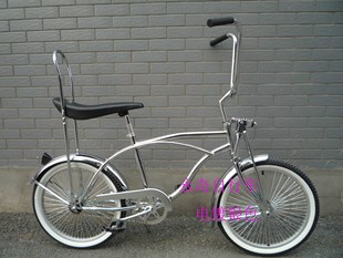 lowrider bike弹簧头复古自行车沙滩车哈雷古典车倒刹老爷自行车