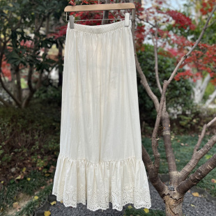 春天新品 女 甜美少女刺绣镂空太阳花纯棉布打底衬裤 叠穿百搭马蹄裤