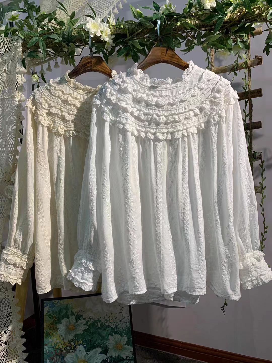 2022套头棉布刺绣森系宽松