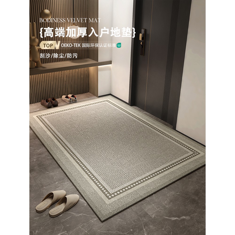 入户门地垫新房高级感进门脚垫子别墅防滑大门口家用玄关耐脏地毯