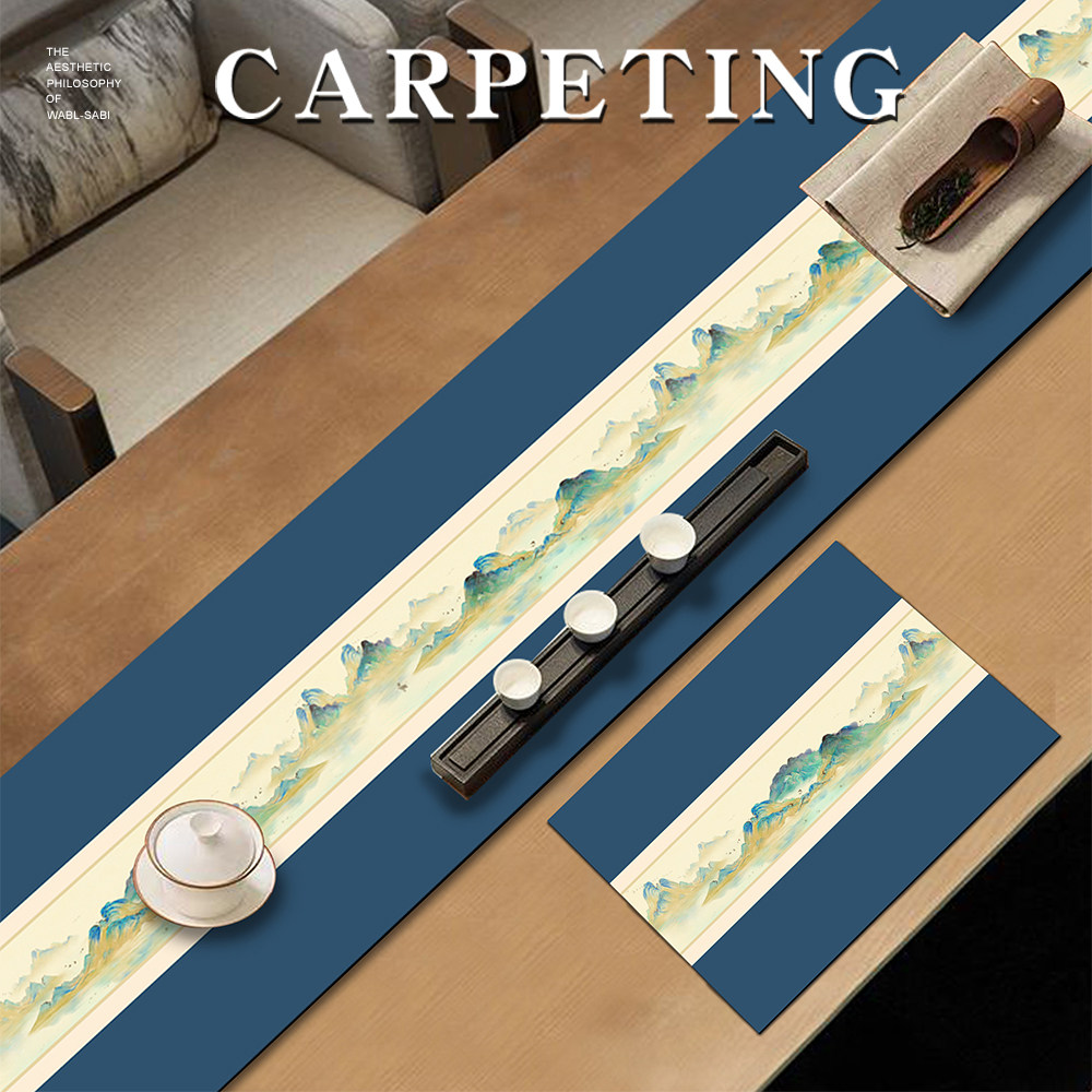 客厅茶几垫新中式桌布防水防油防烫餐桌面垫免洗台布实木茶桌垫子,居家布艺,茶席,淘宝优惠券,粉丝福利购,淘宝优惠卷