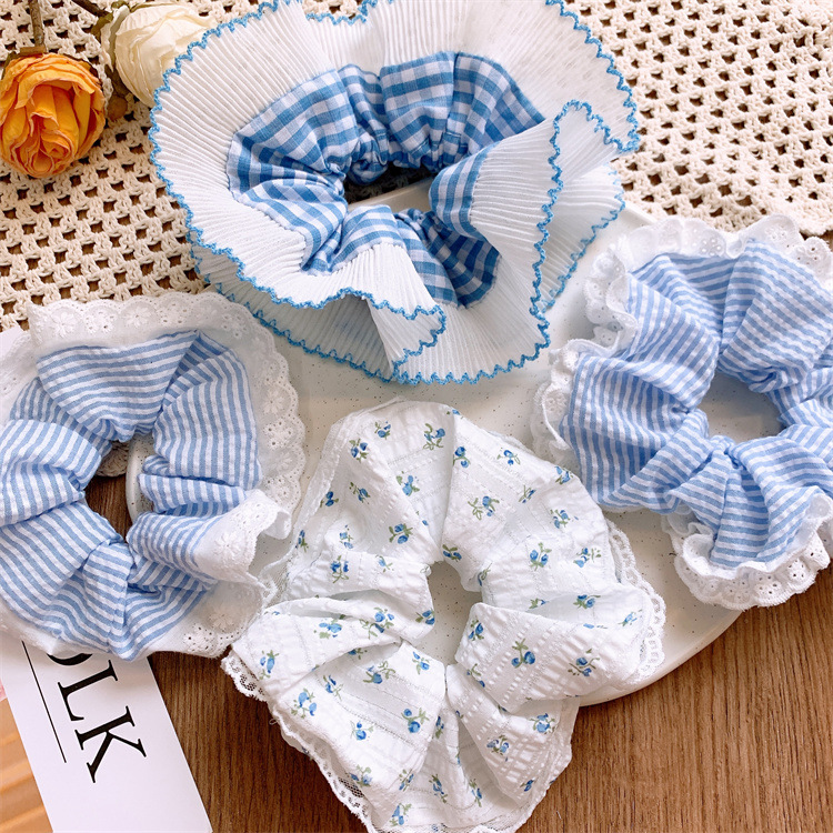 超好看的大肠发圈蕾丝花边