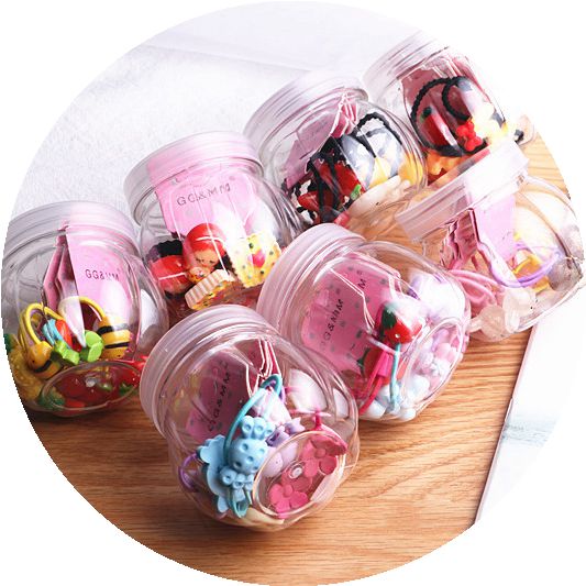 女孩韩版小宝宝皮筋头绳礼盒发饰