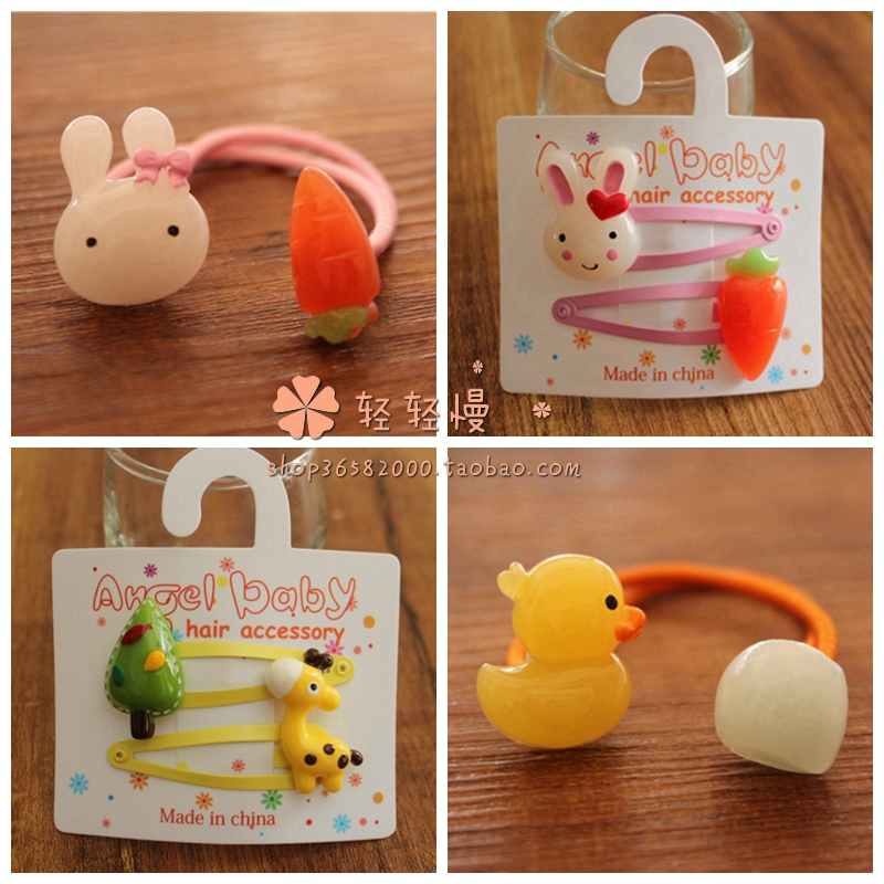 外贸出口卡通儿童宝宝发饰品头绳