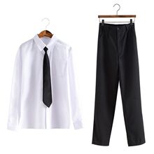 日系校园学院风DK制服男生毕业装衬衫长裤校服韩版英伦风班服套装