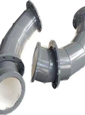 齐乐 KmTBCr20Mo 双金属合金内衬弯头 60°DN125 R=800 法兰型