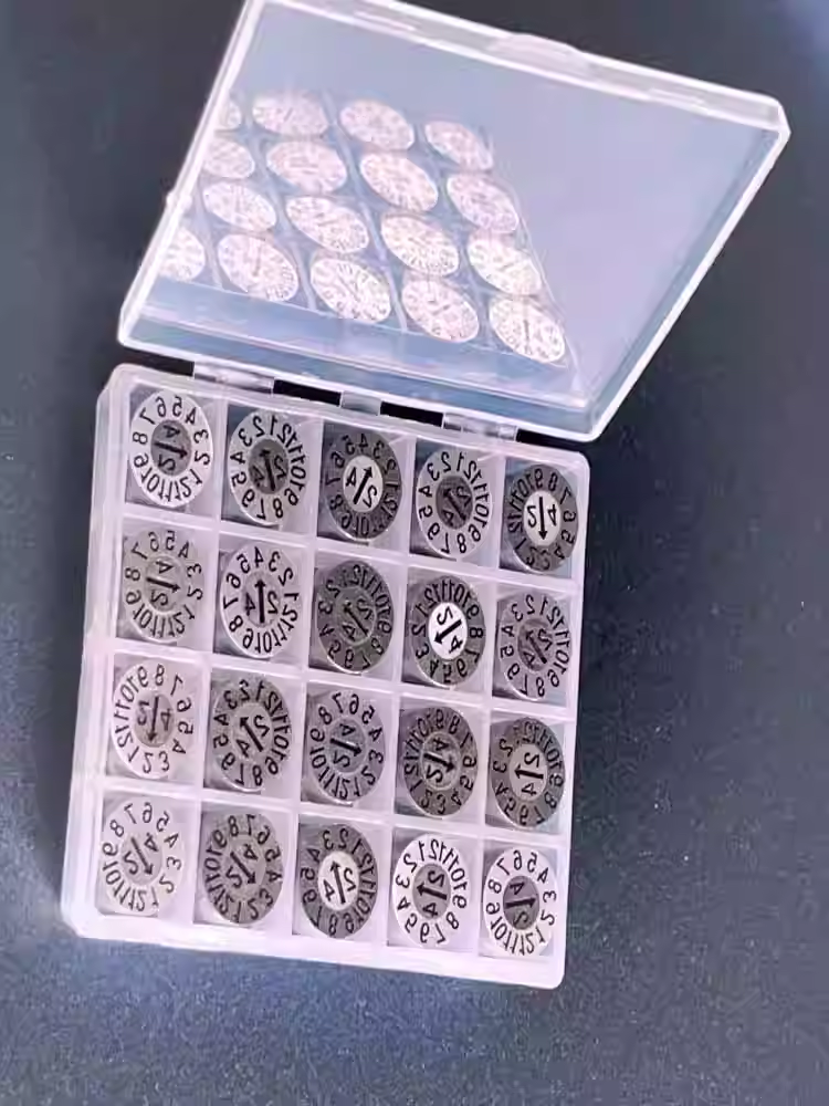 模具日期章进口塑胶2025年月章波珠卡位结构12月份章D3D20满包邮