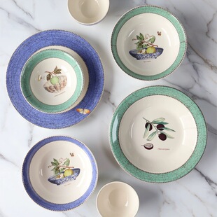 现货英国正品Wedgwood莎拉花园陶瓷餐具米饭碗沙拉碗面碗汤盘盘子